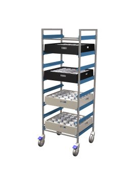 Diskkorgsvagn hög 50x50cm