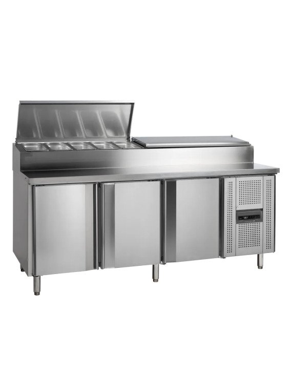 Kallskänksbänk SS8300 med kylränna 520L, 3 dörrar