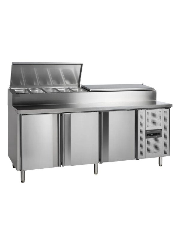Kallskänksbänk SS8300 med kylränna 520L, 3 dörrar