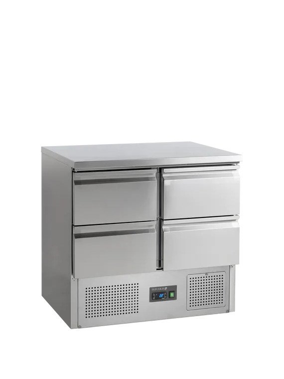 Saladette kyl 260L SA914, 4 lådor
