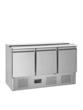 Saladette kylbänk 400L SA1365, 3 dörrar