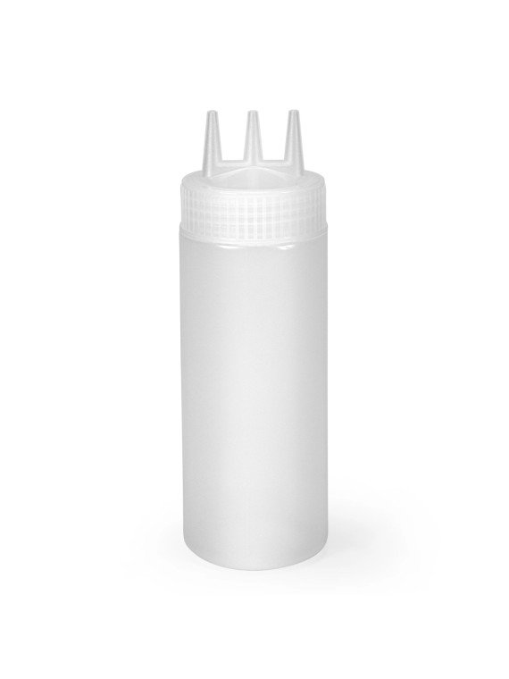 Dressingflaska 3 pip 0,34 L transparent