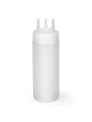 Dressingflaska 3 pip 0,34 L transparent