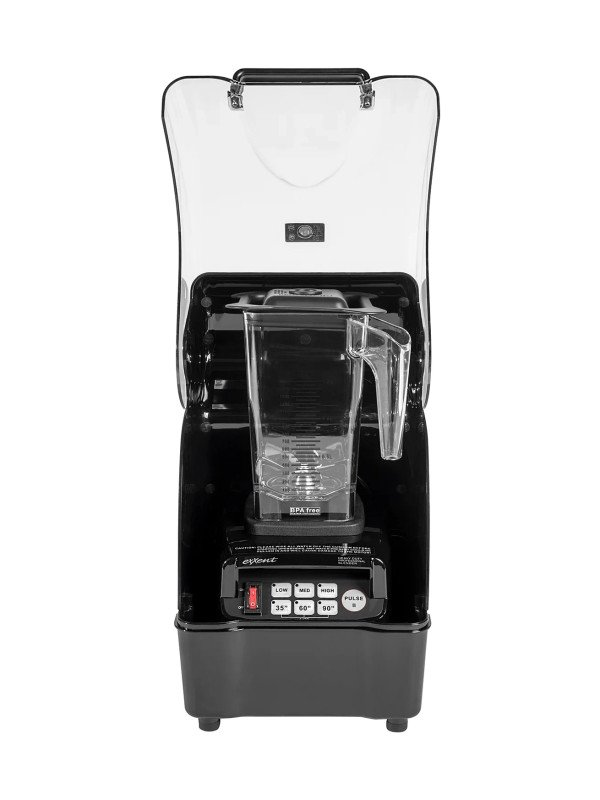 Blender med huv för ljudreduktion