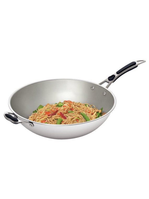 Wokpanna W360R rostfritt stål 36 cm