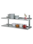Rostfritt hyllset L1200mm