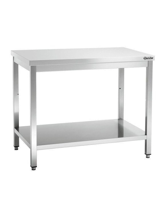 Rostfri arbetsbänk 100cm med underhylla