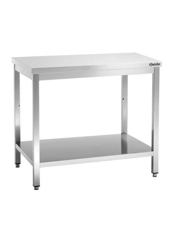 Rostfri arbetsbänk 120cm med underhylla