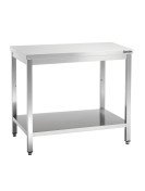 Rostfri arbetsbänk 120cm med underhylla