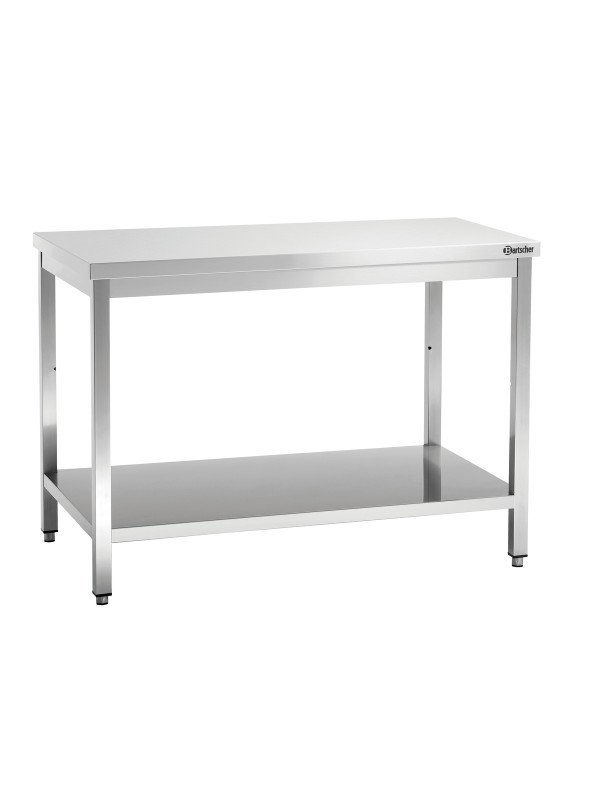 Rostfri arbetsbänk 140cm med underhylla