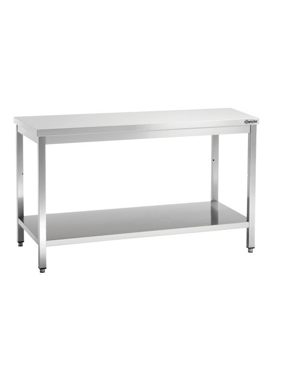 Rostfri arbetsbänk 160cm med underhylla