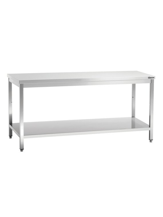 Rostfri arbetsbänk 180cm med underhylla