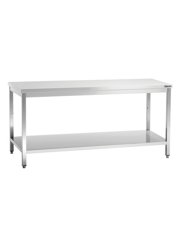 Rostfri arbetsbänk 180cm med underhylla