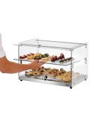 Buffédisplay 550 med 2-hyllplan, glas