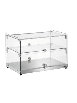 Buffédisplay 550 med 2-hyllplan, glas