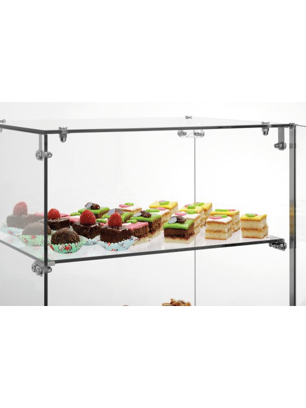 Buffédisplay 405 med 3 hyllplan, glas