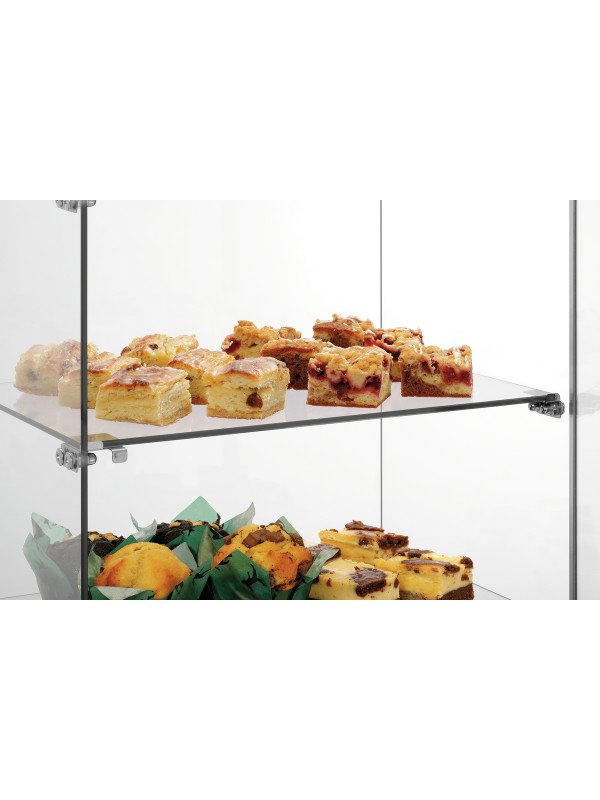 Buffédisplay 405 med 3 hyllplan, glas