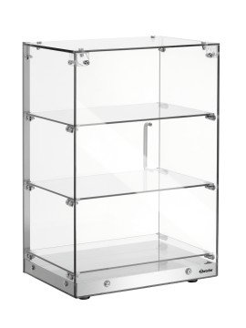Buffédisplay 405 med 3 hyllplan, glas