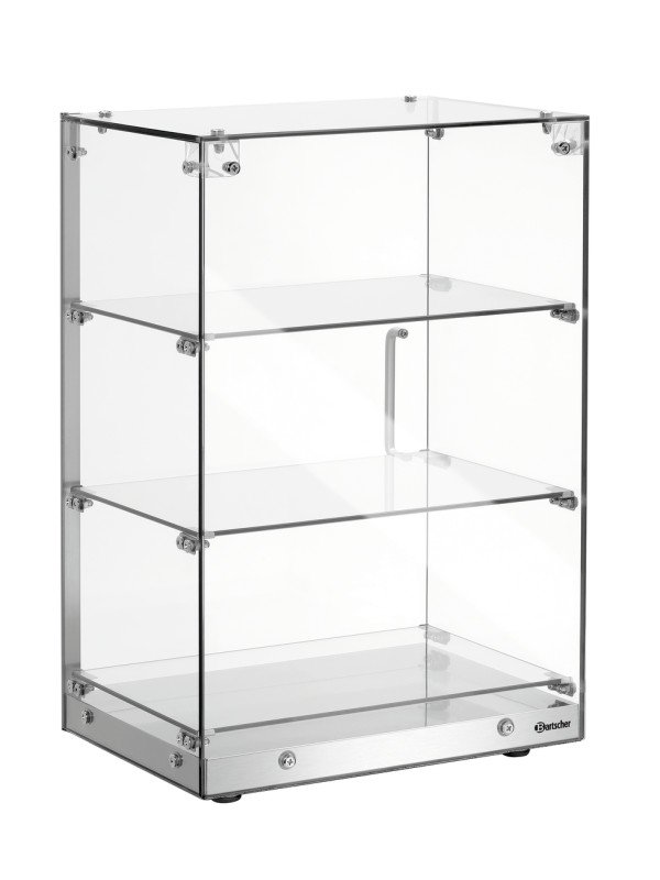 Buffédisplay 405 med 3 hyllplan, glas