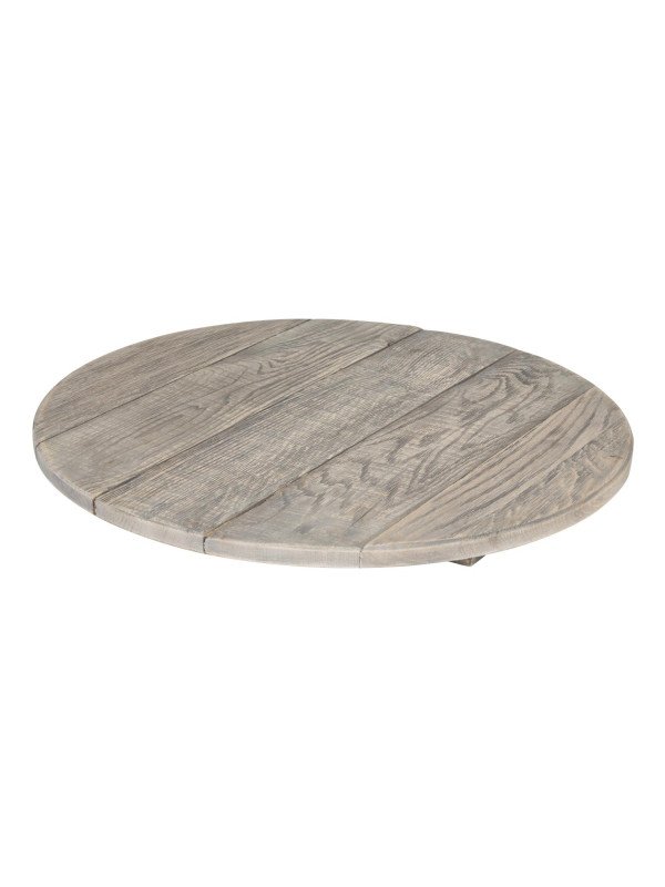 Rund serveringsbricka D45cm, askgrå