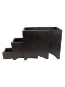 Displayställning med 3 fack, Havanna Black
