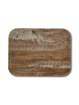 Bricka 43x33 cm mörk