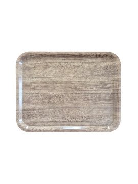 Bricka 43x33 cm ljus ek