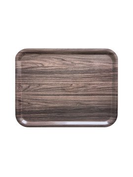 Bricka 43x33 cm ljus valnöt