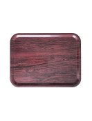 Bricka 43x33 cm Mahogny