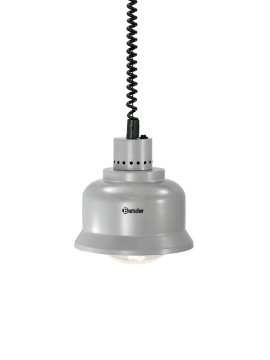 Värmelampa, matt silver