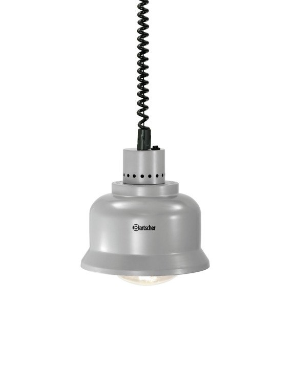 Värmelampa, matt silver