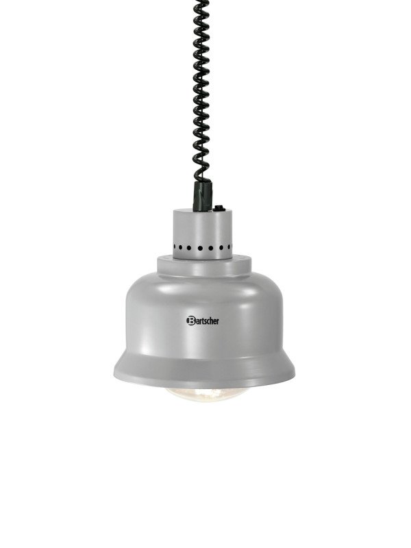 Värmelampa, matt silver