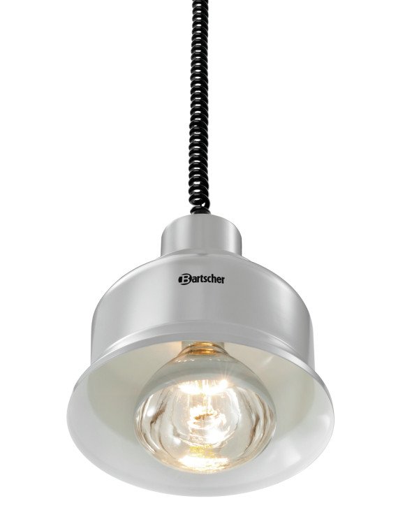 Värmelampa, matt silver